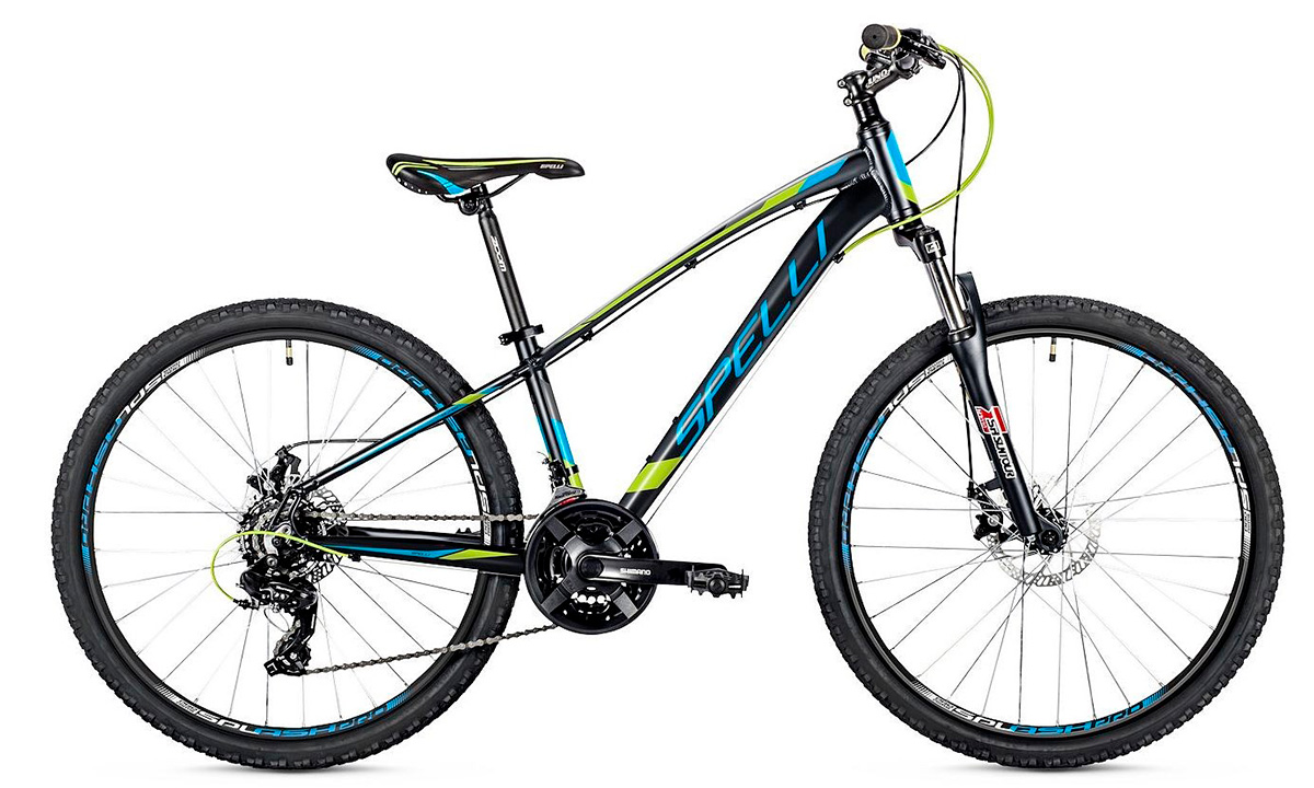 Фотография Велосипед Spelli SX-2700 26" (2020) 2020 Черно-синий